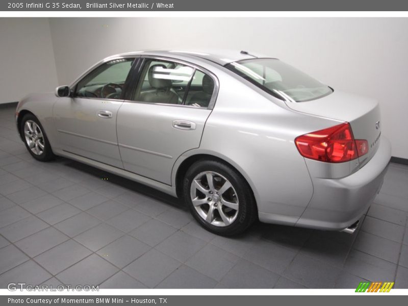Brilliant Silver Metallic / Wheat 2005 Infiniti G 35 Sedan