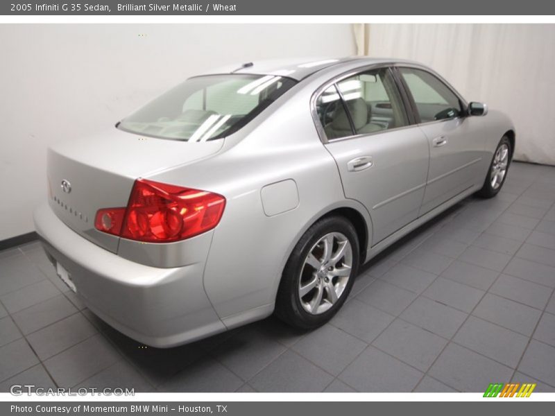 Brilliant Silver Metallic / Wheat 2005 Infiniti G 35 Sedan