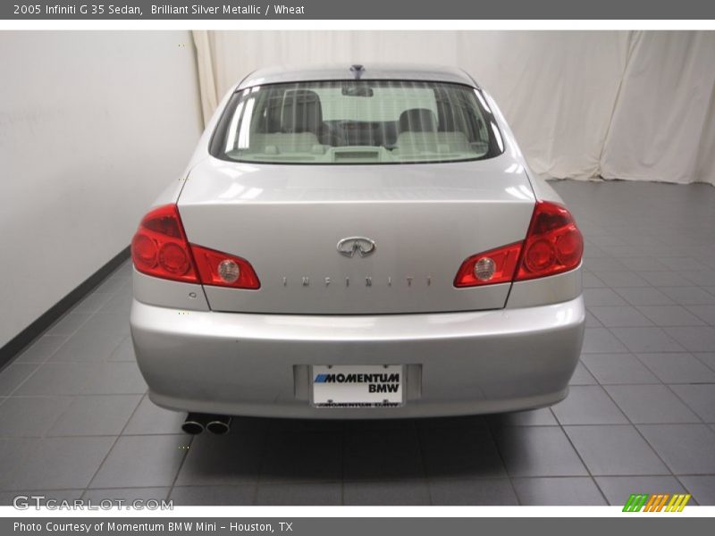 Brilliant Silver Metallic / Wheat 2005 Infiniti G 35 Sedan