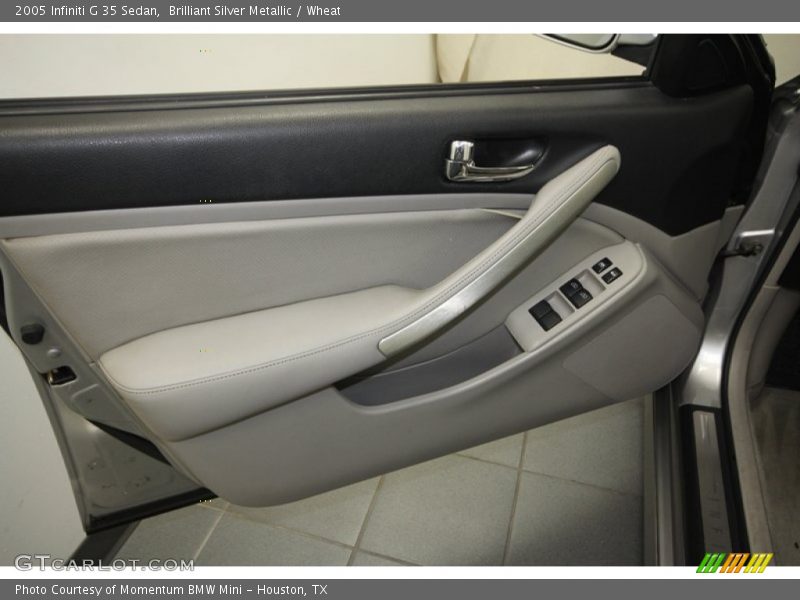 Brilliant Silver Metallic / Wheat 2005 Infiniti G 35 Sedan