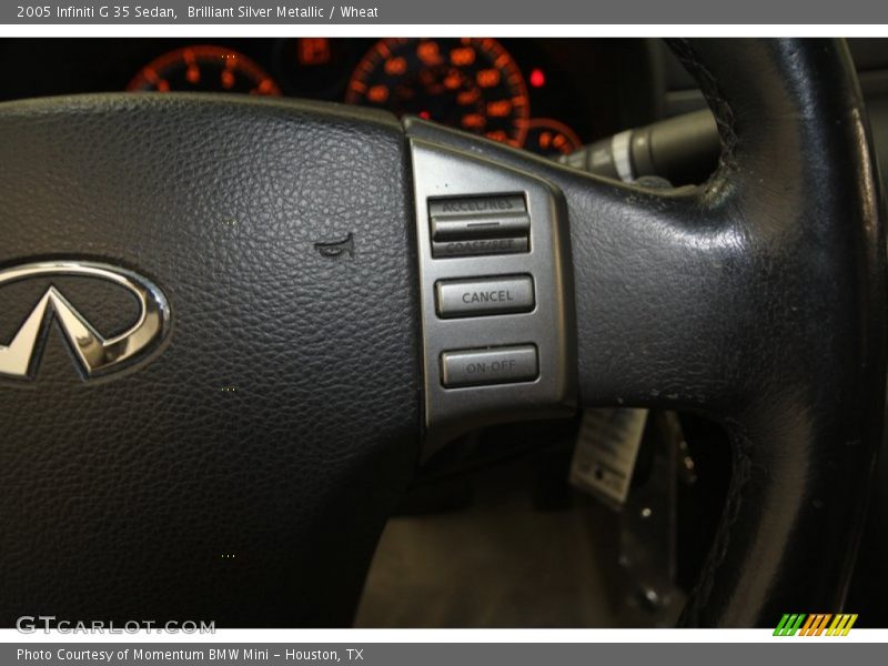 Brilliant Silver Metallic / Wheat 2005 Infiniti G 35 Sedan