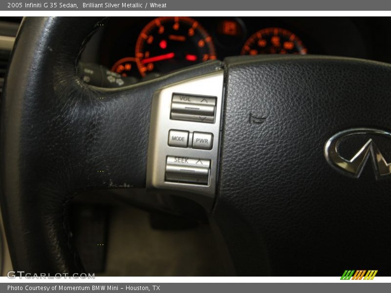 Brilliant Silver Metallic / Wheat 2005 Infiniti G 35 Sedan