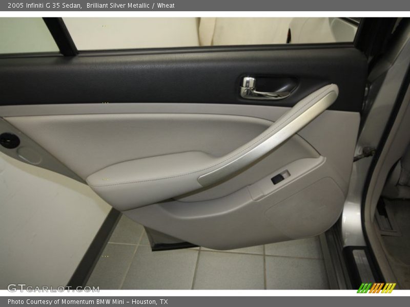 Brilliant Silver Metallic / Wheat 2005 Infiniti G 35 Sedan