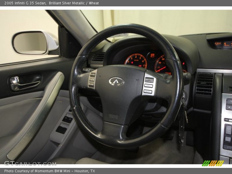 Brilliant Silver Metallic / Wheat 2005 Infiniti G 35 Sedan