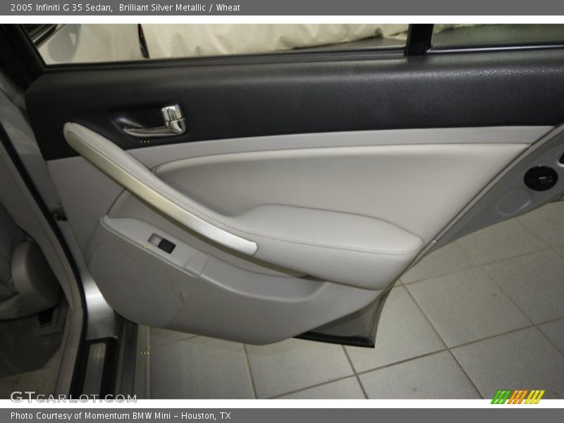Brilliant Silver Metallic / Wheat 2005 Infiniti G 35 Sedan