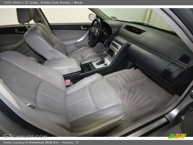 Brilliant Silver Metallic / Wheat 2005 Infiniti G 35 Sedan