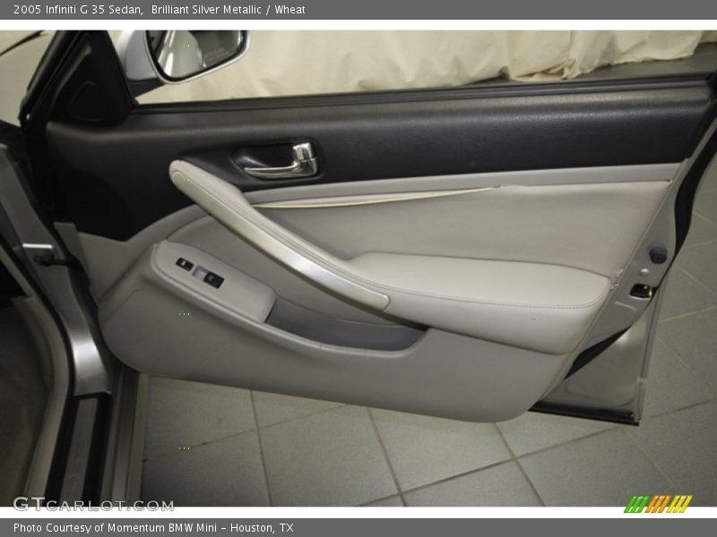 Brilliant Silver Metallic / Wheat 2005 Infiniti G 35 Sedan
