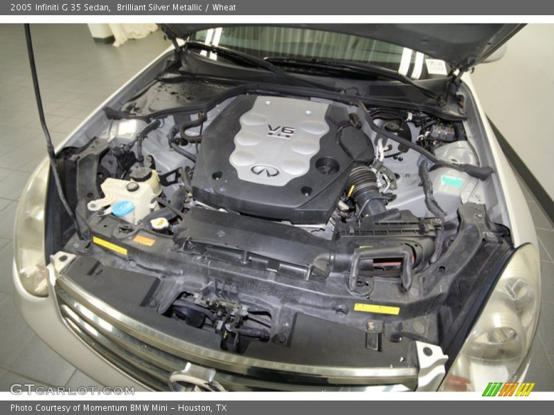 Brilliant Silver Metallic / Wheat 2005 Infiniti G 35 Sedan