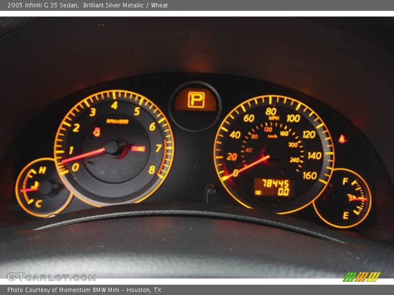 Brilliant Silver Metallic / Wheat 2005 Infiniti G 35 Sedan