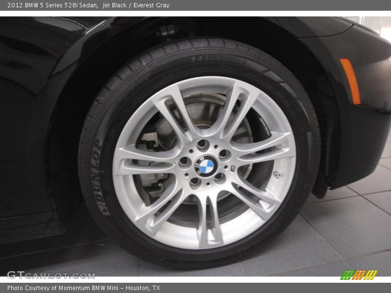 Jet Black / Everest Gray 2012 BMW 5 Series 528i Sedan