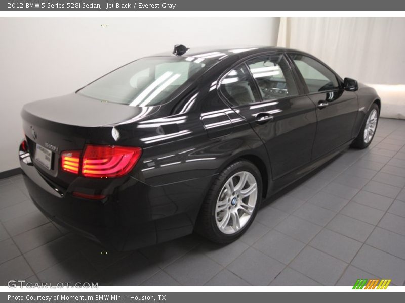 Jet Black / Everest Gray 2012 BMW 5 Series 528i Sedan