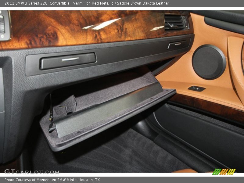 Vermillion Red Metallic / Saddle Brown Dakota Leather 2011 BMW 3 Series 328i Convertible