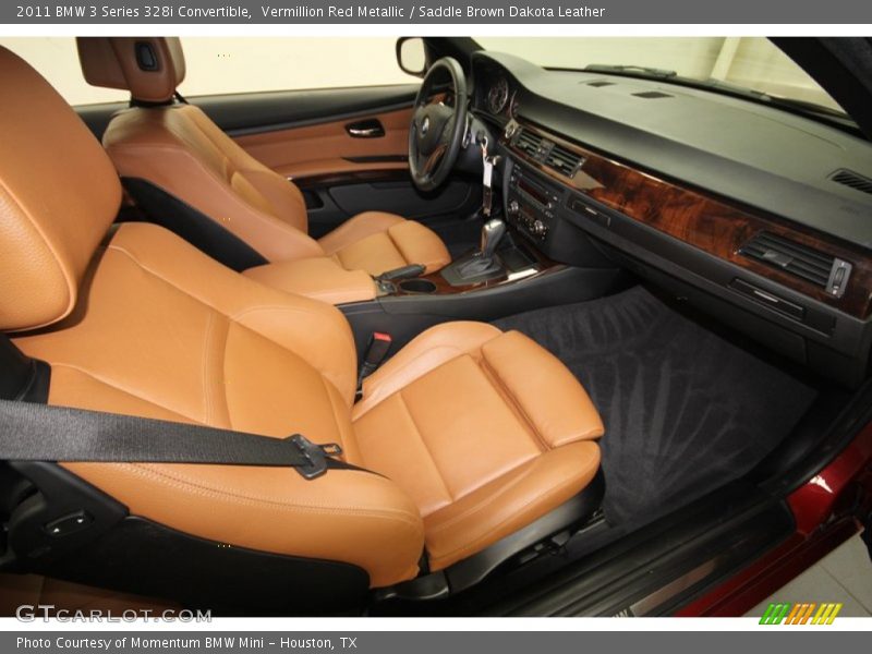 Vermillion Red Metallic / Saddle Brown Dakota Leather 2011 BMW 3 Series 328i Convertible
