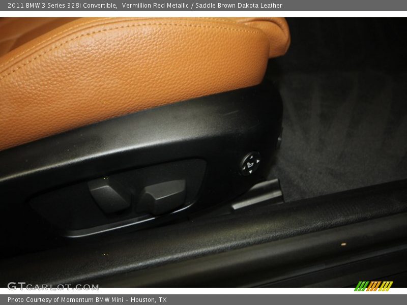 Vermillion Red Metallic / Saddle Brown Dakota Leather 2011 BMW 3 Series 328i Convertible