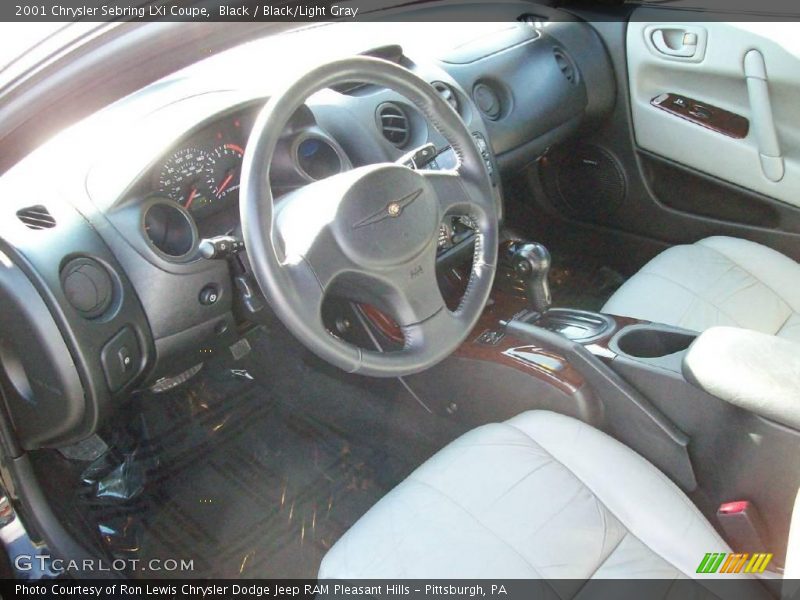 Black / Black/Light Gray 2001 Chrysler Sebring LXi Coupe