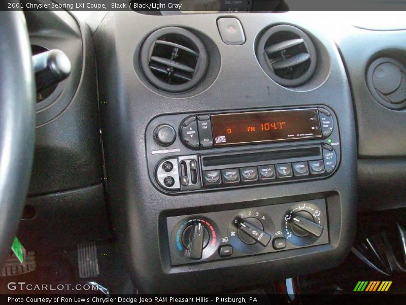 Black / Black/Light Gray 2001 Chrysler Sebring LXi Coupe