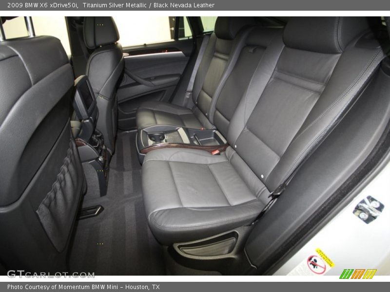 Titanium Silver Metallic / Black Nevada Leather 2009 BMW X6 xDrive50i