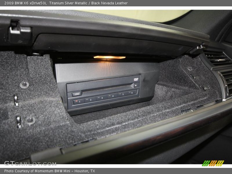 Titanium Silver Metallic / Black Nevada Leather 2009 BMW X6 xDrive50i