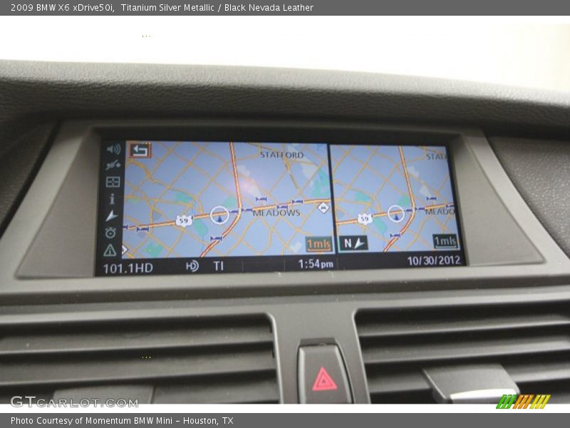 Titanium Silver Metallic / Black Nevada Leather 2009 BMW X6 xDrive50i