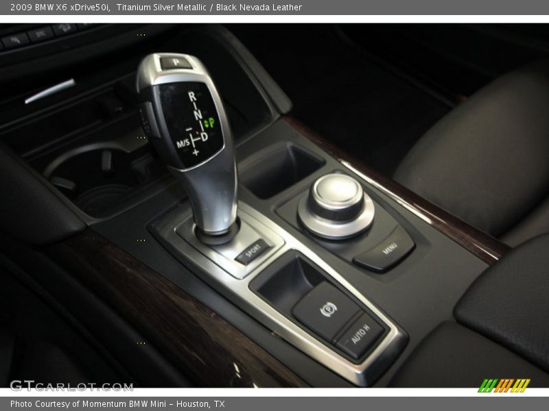 Titanium Silver Metallic / Black Nevada Leather 2009 BMW X6 xDrive50i