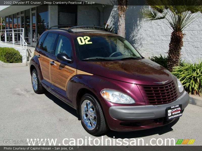 Deep Cranberry Pearlcoat / Taupe 2002 Chrysler PT Cruiser