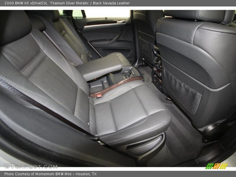 Titanium Silver Metallic / Black Nevada Leather 2009 BMW X6 xDrive50i