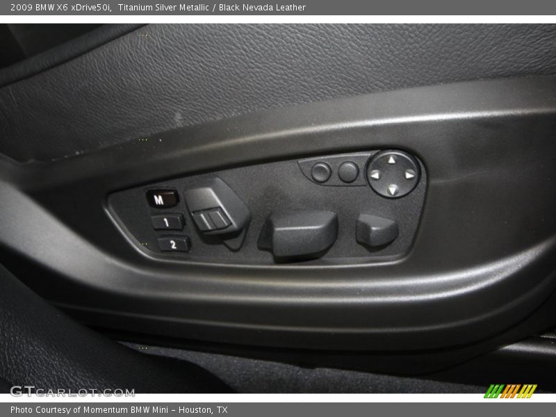 Titanium Silver Metallic / Black Nevada Leather 2009 BMW X6 xDrive50i