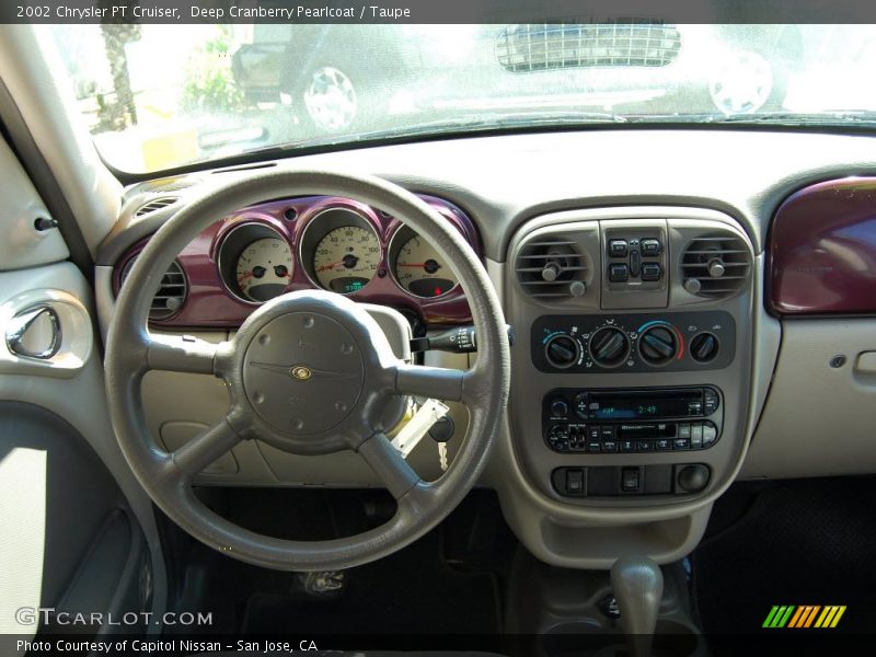Deep Cranberry Pearlcoat / Taupe 2002 Chrysler PT Cruiser