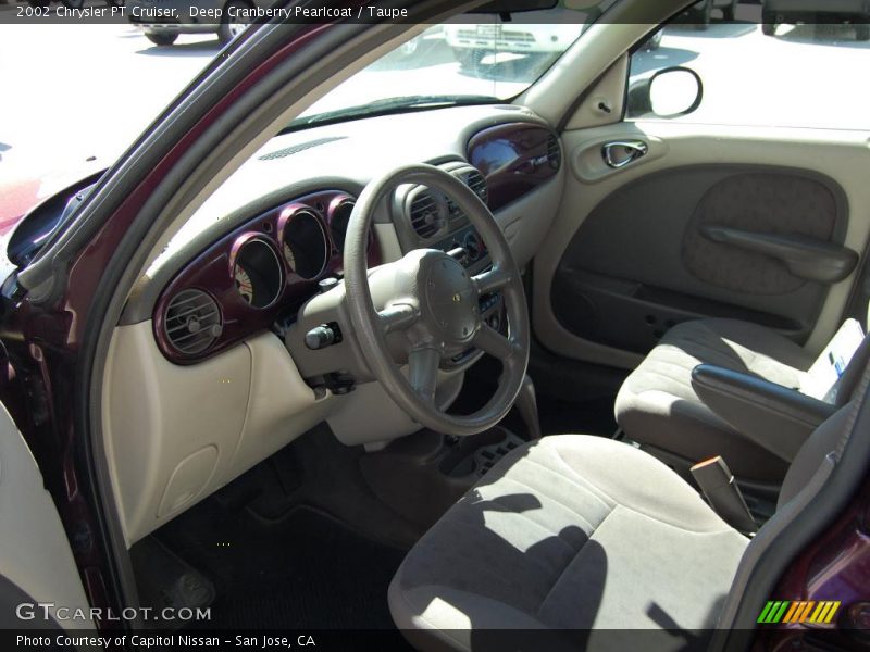Deep Cranberry Pearlcoat / Taupe 2002 Chrysler PT Cruiser