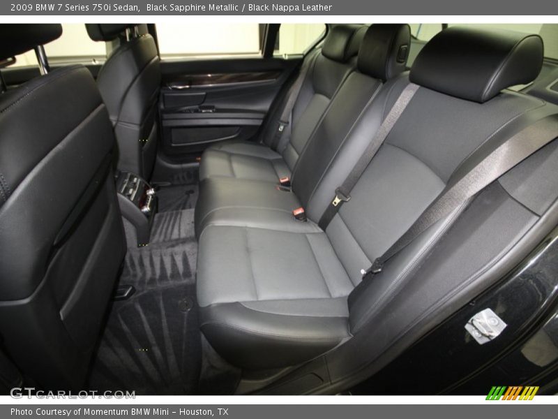 Black Sapphire Metallic / Black Nappa Leather 2009 BMW 7 Series 750i Sedan