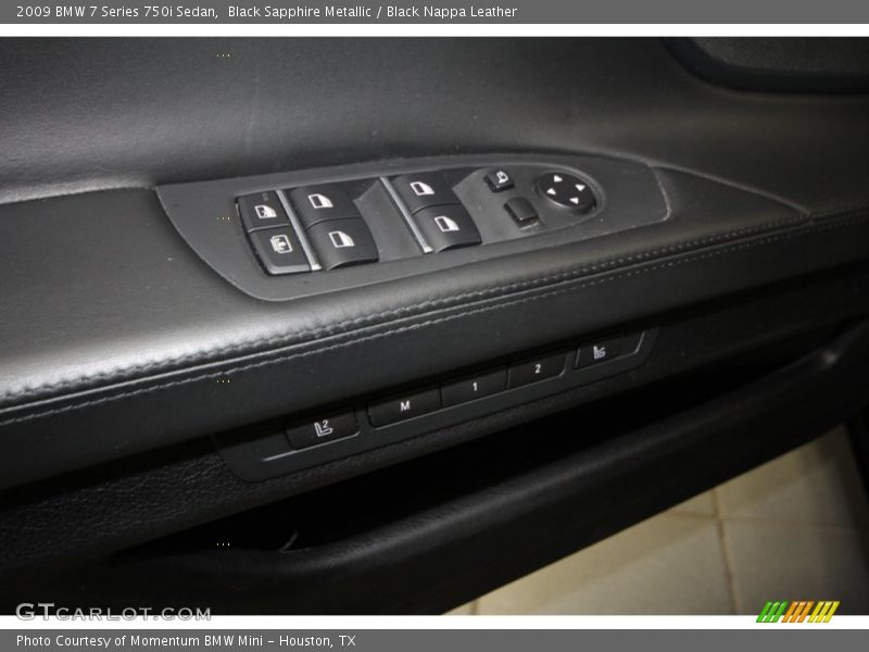 Black Sapphire Metallic / Black Nappa Leather 2009 BMW 7 Series 750i Sedan