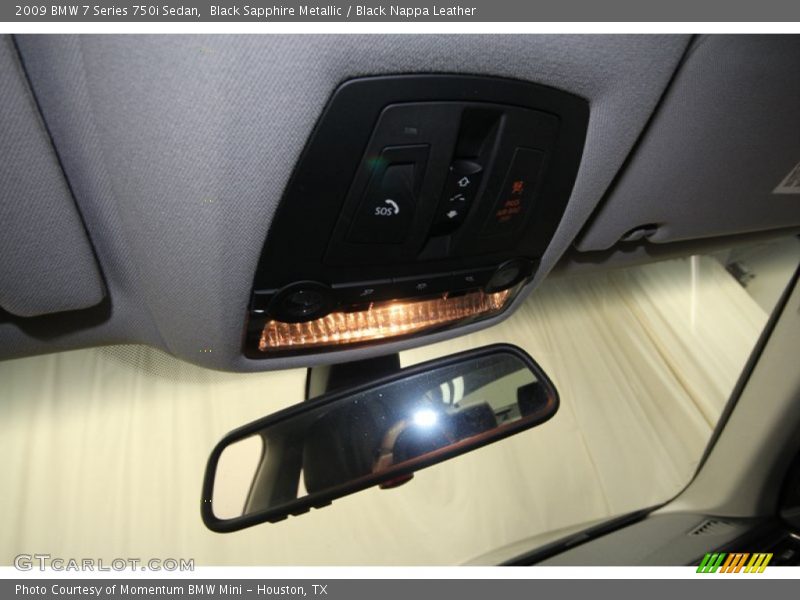 Black Sapphire Metallic / Black Nappa Leather 2009 BMW 7 Series 750i Sedan