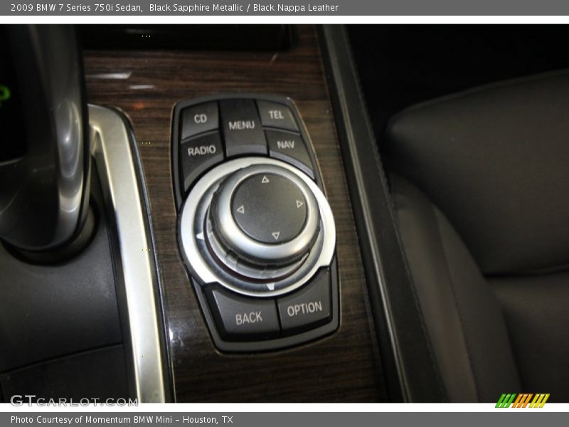 Black Sapphire Metallic / Black Nappa Leather 2009 BMW 7 Series 750i Sedan