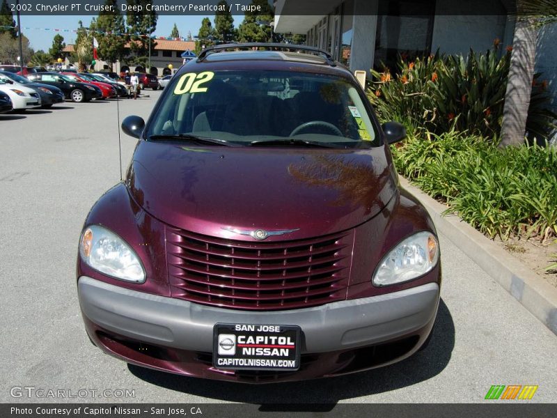 Deep Cranberry Pearlcoat / Taupe 2002 Chrysler PT Cruiser