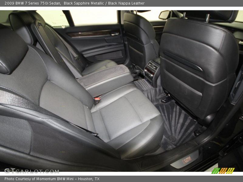 Black Sapphire Metallic / Black Nappa Leather 2009 BMW 7 Series 750i Sedan