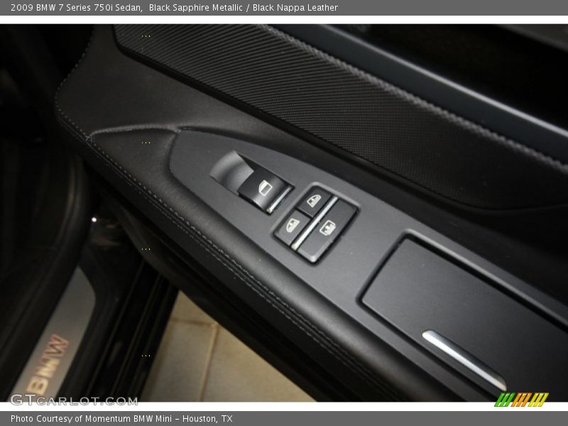 Black Sapphire Metallic / Black Nappa Leather 2009 BMW 7 Series 750i Sedan