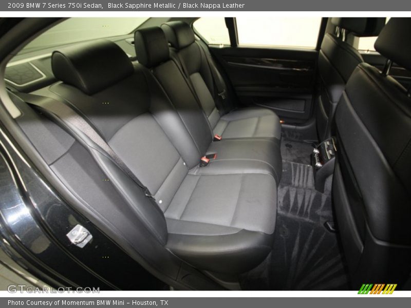 Black Sapphire Metallic / Black Nappa Leather 2009 BMW 7 Series 750i Sedan