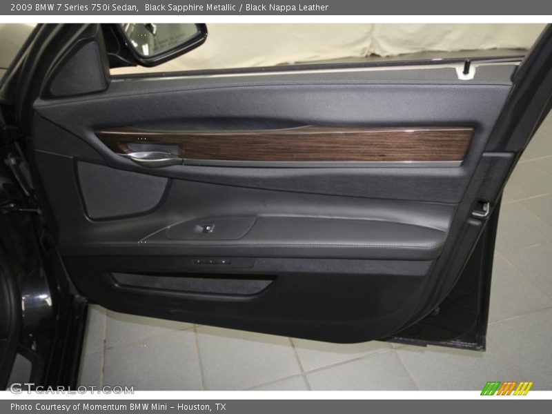 Black Sapphire Metallic / Black Nappa Leather 2009 BMW 7 Series 750i Sedan