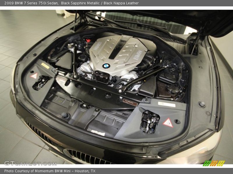 Black Sapphire Metallic / Black Nappa Leather 2009 BMW 7 Series 750i Sedan