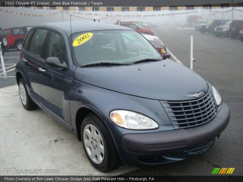 Steel Blue Pearlcoat / Taupe 2002 Chrysler PT Cruiser