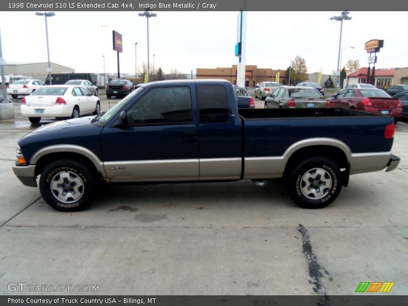  1998 S10 LS Extended Cab 4x4 Indigo Blue Metallic