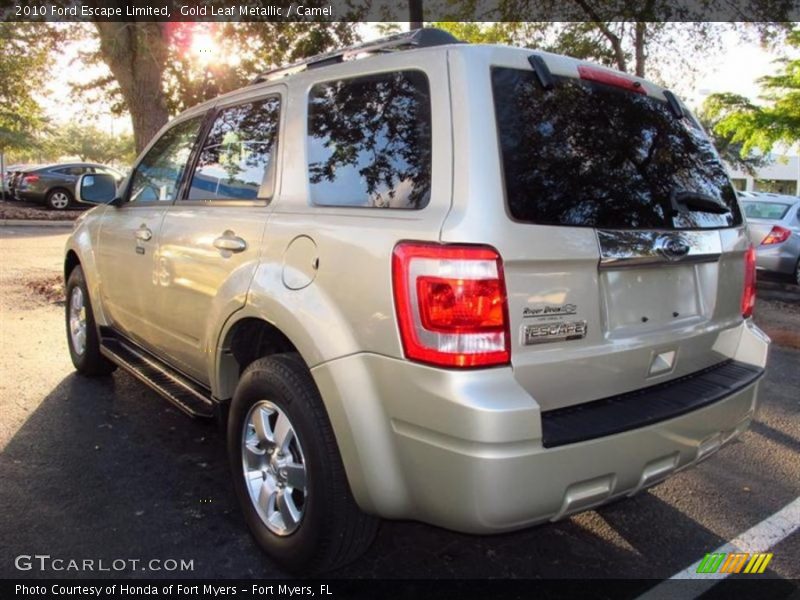 Gold Leaf Metallic / Camel 2010 Ford Escape Limited