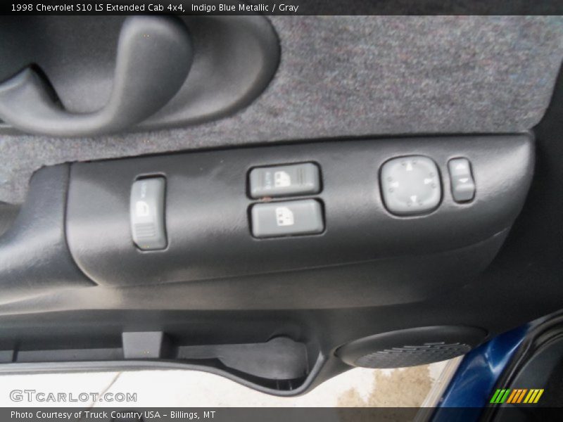 Indigo Blue Metallic / Gray 1998 Chevrolet S10 LS Extended Cab 4x4