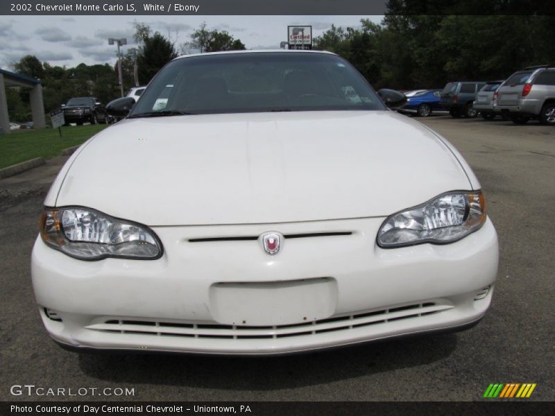 White / Ebony 2002 Chevrolet Monte Carlo LS