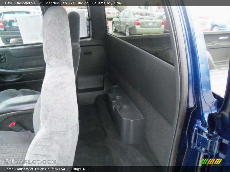 Indigo Blue Metallic / Gray 1998 Chevrolet S10 LS Extended Cab 4x4