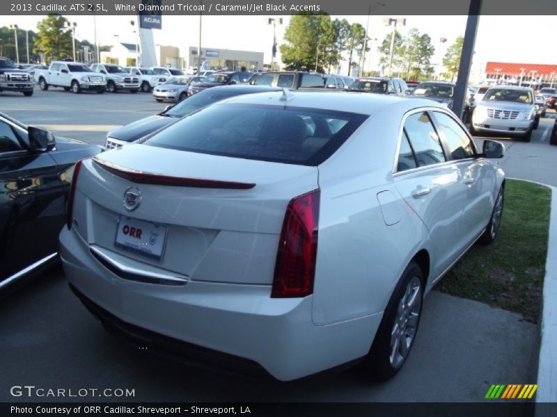 White Diamond Tricoat / Caramel/Jet Black Accents 2013 Cadillac ATS 2.5L