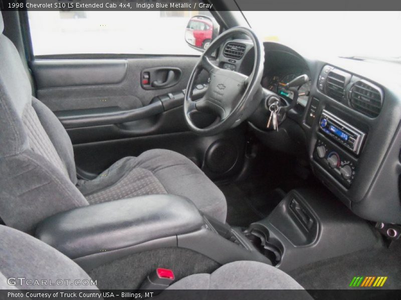  1998 S10 LS Extended Cab 4x4 Gray Interior