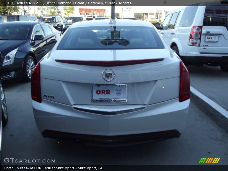White Diamond Tricoat / Caramel/Jet Black Accents 2013 Cadillac ATS 2.5L