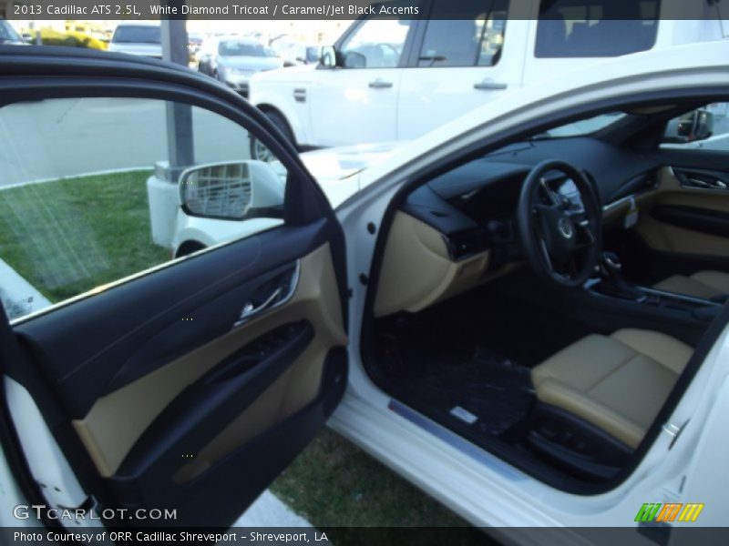 White Diamond Tricoat / Caramel/Jet Black Accents 2013 Cadillac ATS 2.5L