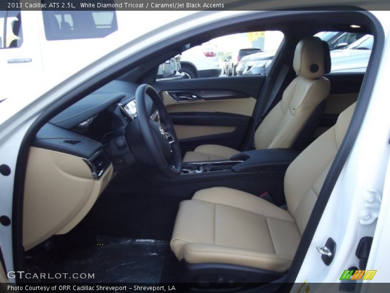White Diamond Tricoat / Caramel/Jet Black Accents 2013 Cadillac ATS 2.5L